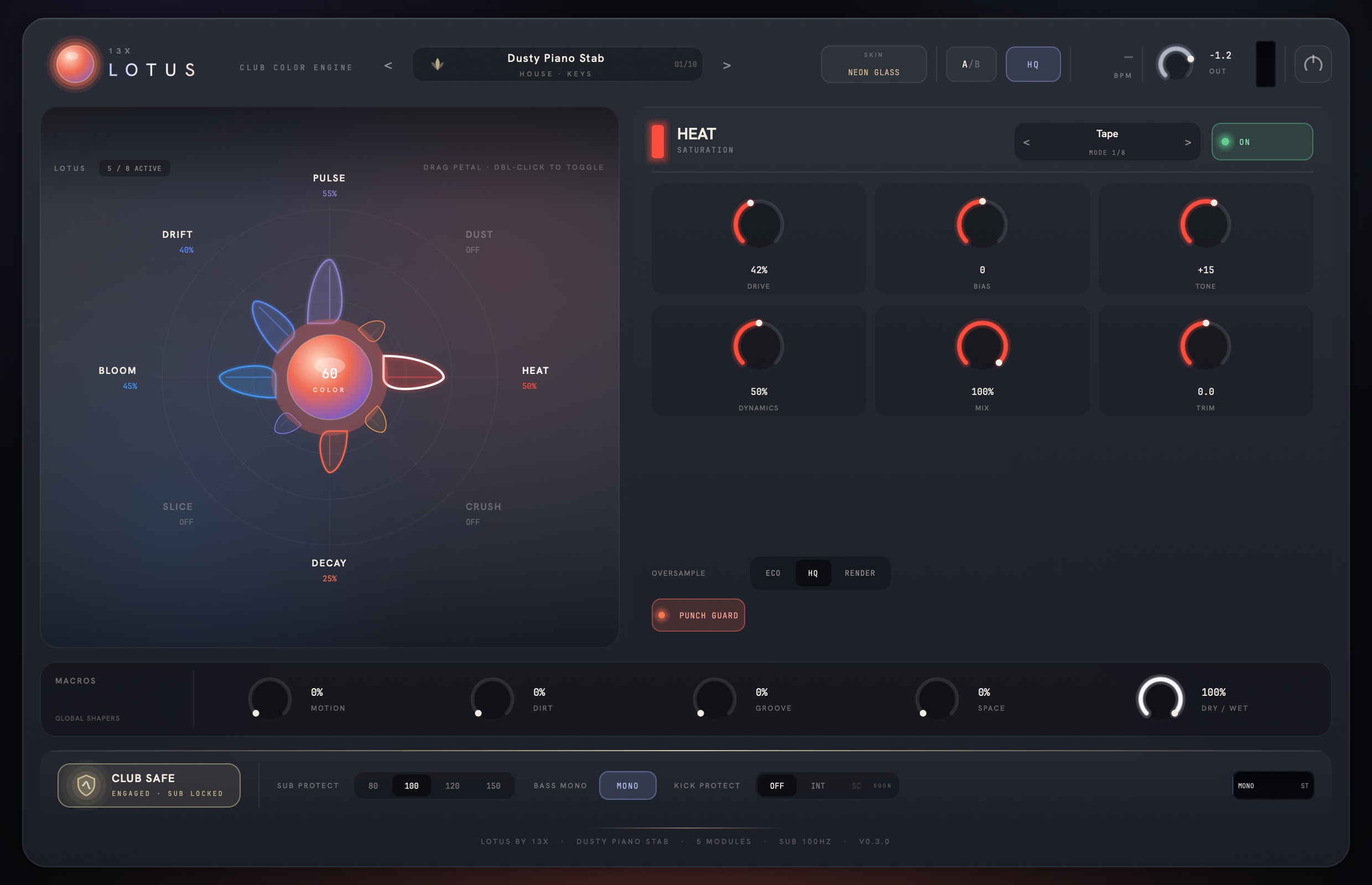 13x Lotus interface